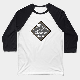 ADVENTURE Go Camping - The Wild Awaits Baseball T-Shirt